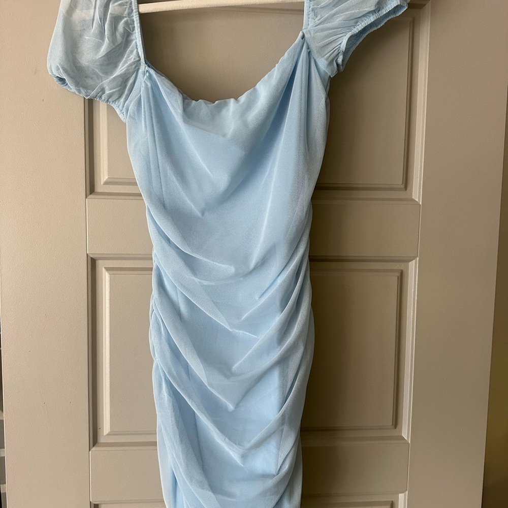 Princess polly light blue mini dress